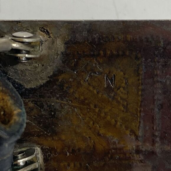 Vintage Hopi Native Lyman Nasawytewa Kokopelli Sterling Silver Buckle - Picture 5 of 9